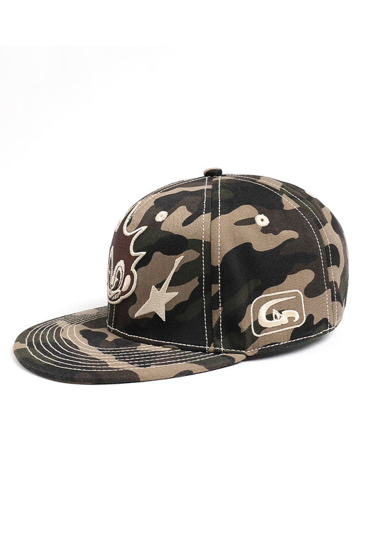 Camouflage Doll Embroidered Hat