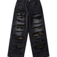 Camouflage Double Layer Baggy Denim