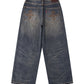 Camouflage Double Layer Baggy Denim
