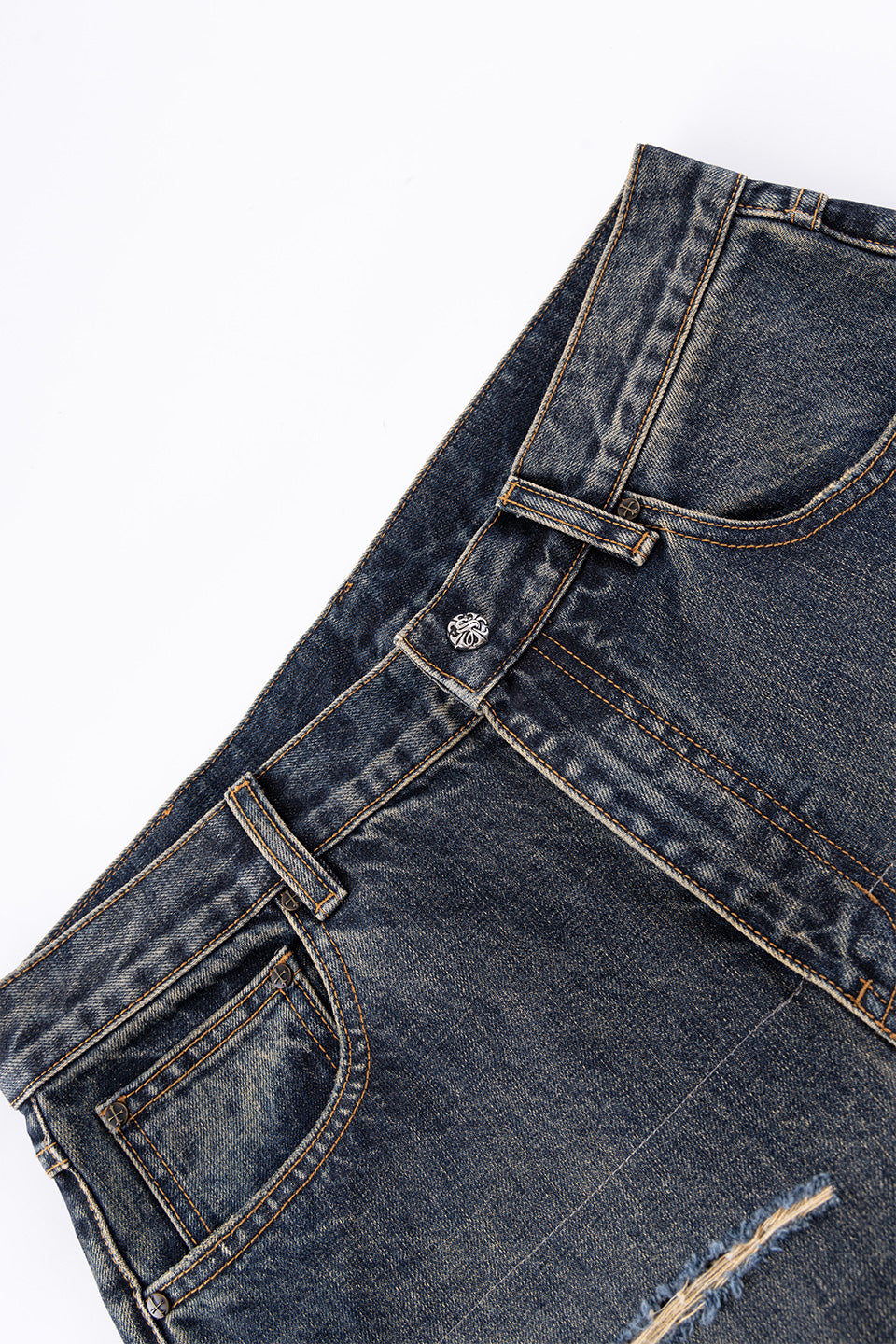 Camouflage Double Layer Baggy Denim