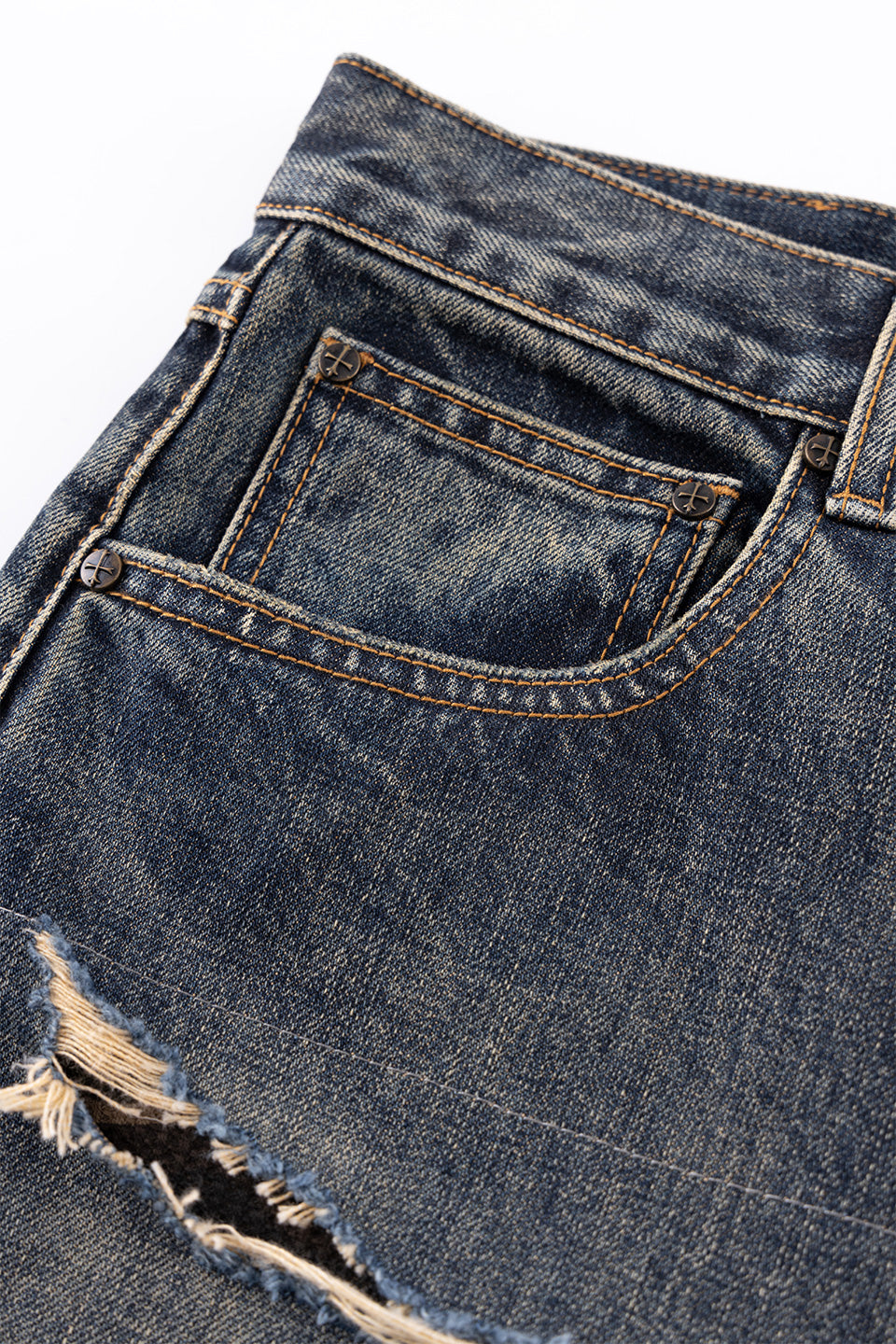 Camouflage Double Layer Baggy Denim