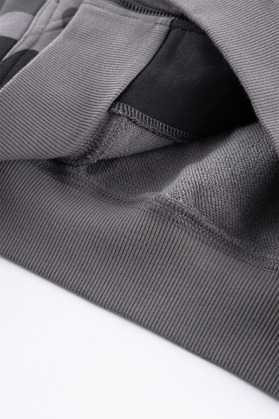 Camouflage Faux Fur Cross Zip Hoodie