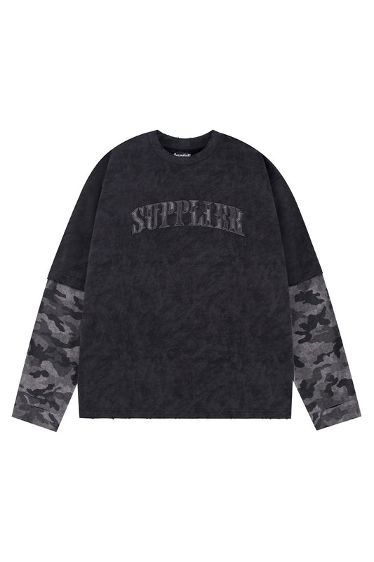 Camouflage Layered Long Sleeve Tee