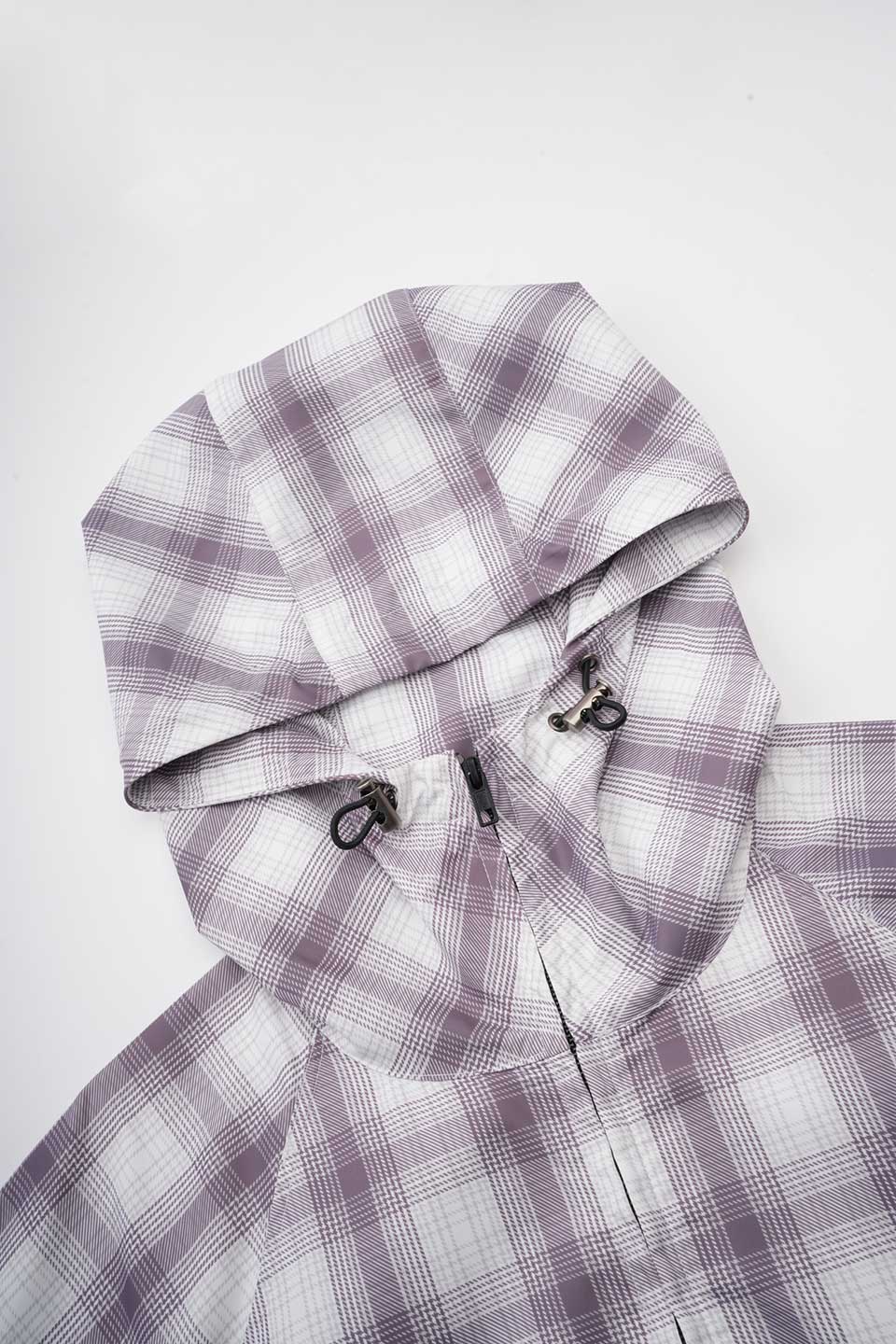 Checkered Nylon Anorak