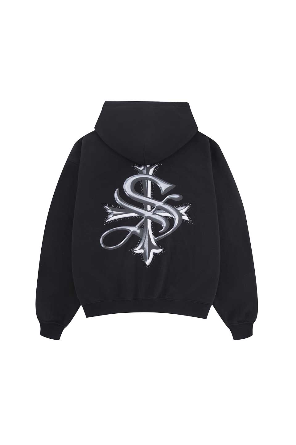 Chrome Cross Zip Hoodie