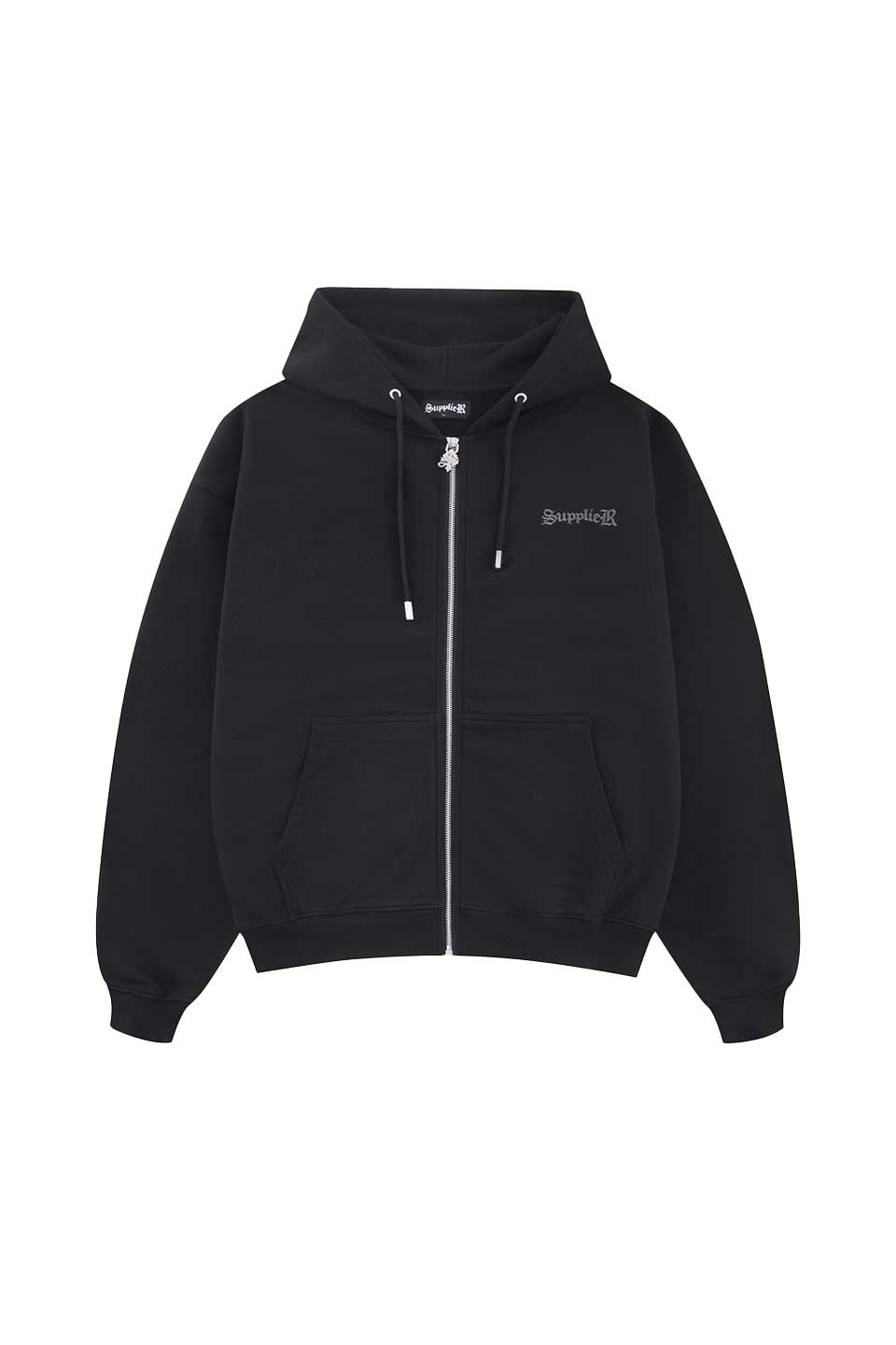 Chrome Cross Zip Hoodie