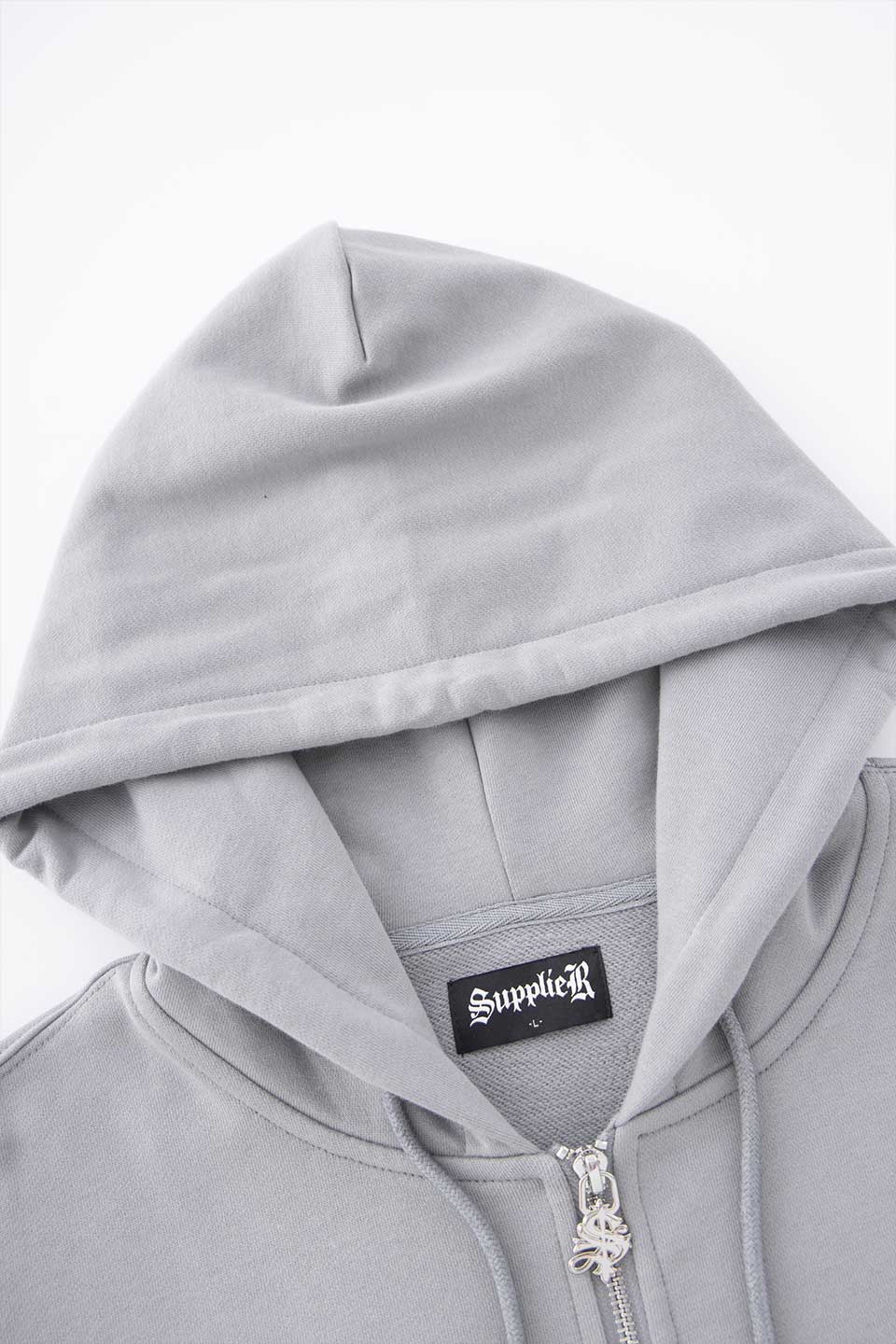 Chrome Cross Zip Hoodie