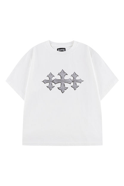 Chrome Triple Cross Tee