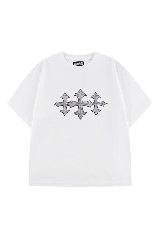 Chrome Triple Cross Tee