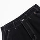 Contrast Stitch Double Knee Denim Pants