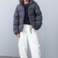 Corduroy Patchwork Down Jacket