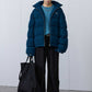 Corduroy Patchwork Down Jacket