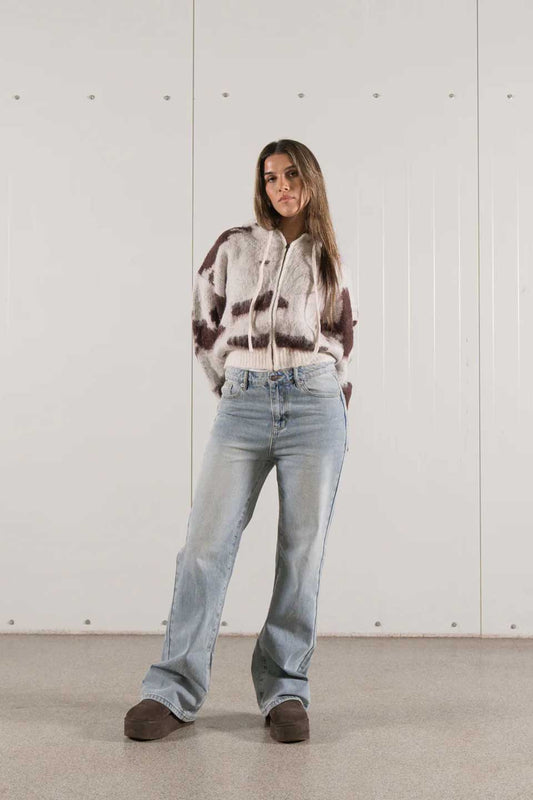 Cowhide Mohair Hoodie