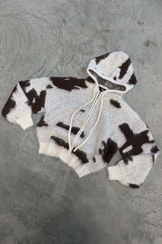 Cowhide Mohair Hoodie