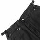 Cross Leather Patch Baggy Shorts