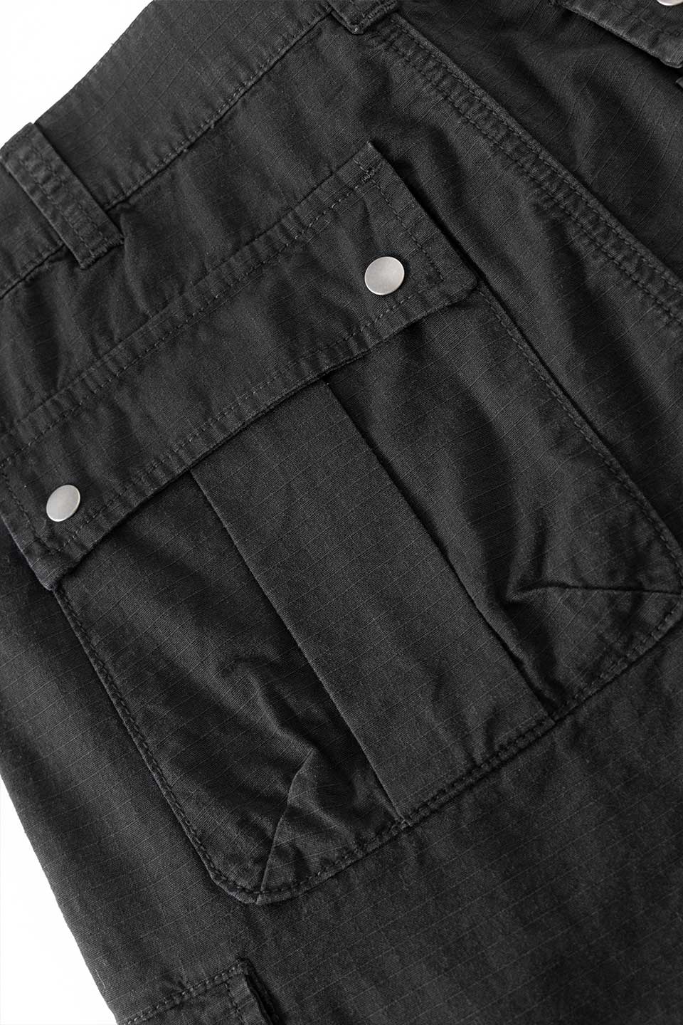 Cross Leather Patch Baggy Shorts