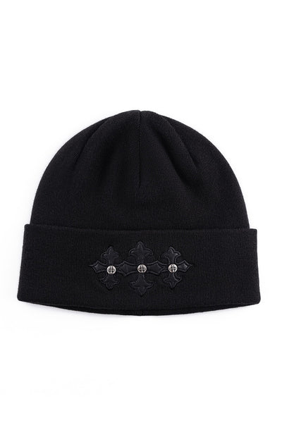 Cross Leather Patch Beanie｜SUPPLIER｜ビーニー
