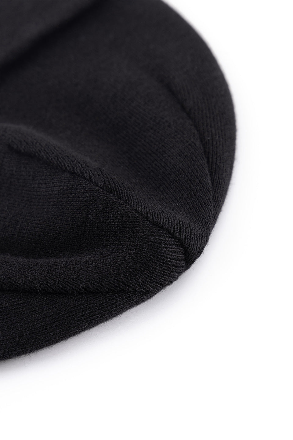 Cross Leather Patch Beanie