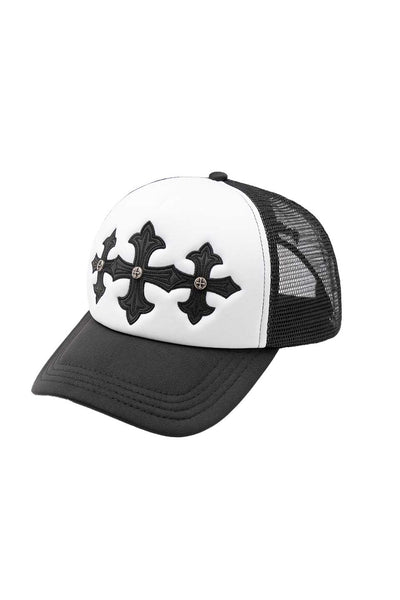 【2025年製 新品】 Cross Leather Cap｜SUPPLIER｜キャップ Mesh Patch 帽子