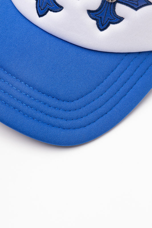 【予約商品】Cross Leather Patch Mesh Cap【10月中旬~下旬お届け】