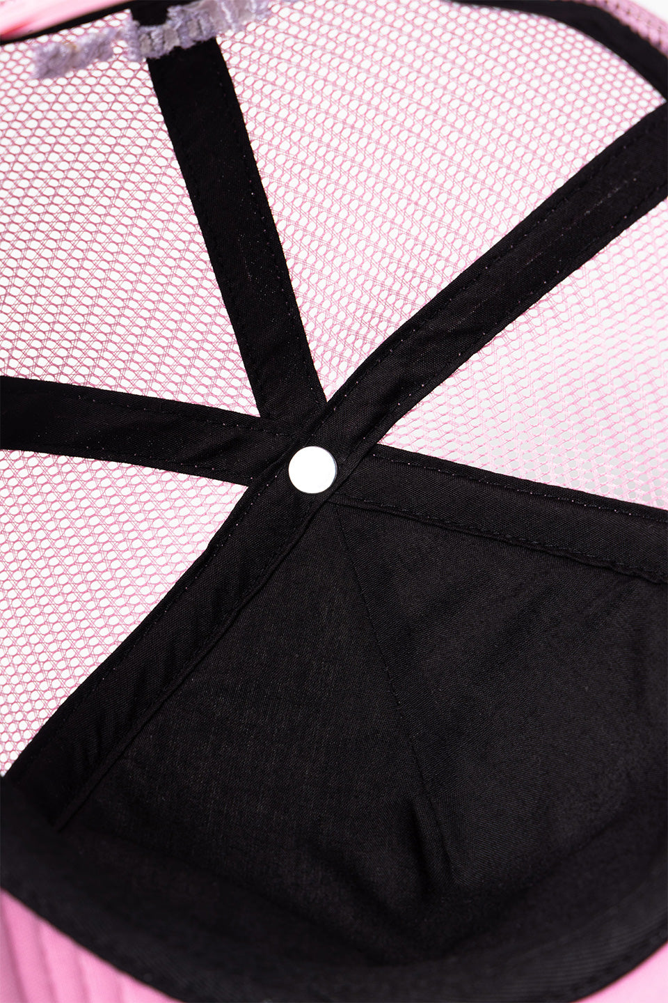 Cross Leather Patch Mesh Cap