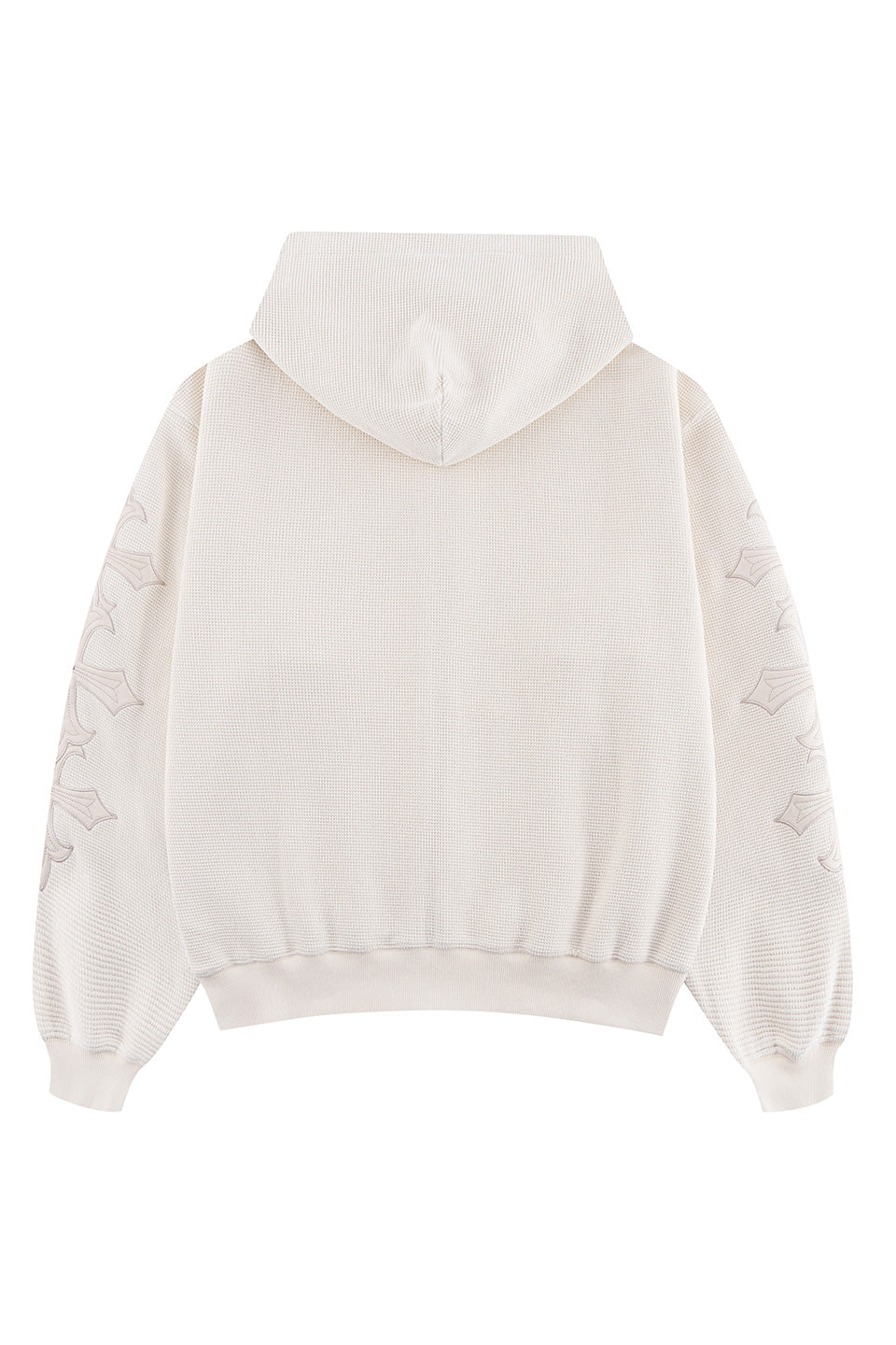 Cross Leather Patch Thermal Zip Hoodie｜SUPPLIER｜フーディー