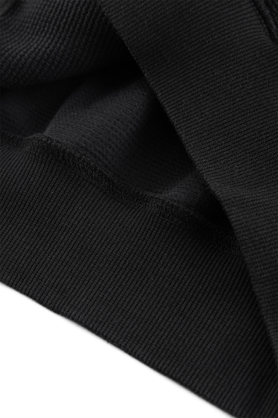 Cross Leather Patch Thermal Zip Hoodie