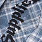 Cross Leather Patch Vintage Check Shirt