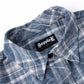 Cross Leather Patch Vintage Check Shirt