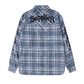 Cross Leather Patch Vintage Check Shirt