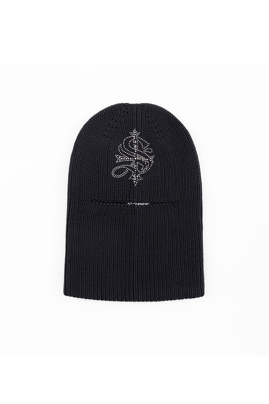 【予約商品】Cross Rhinestone Balaclava Beanie【11月中旬お届け】
