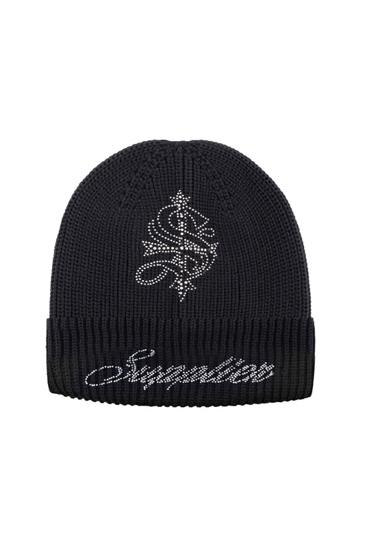 Cross Rhinestone Balaclava Beanie