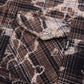 Cross Rhinestone Check Shirts