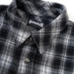 Cross Rhinestone Flannel Check Shirt