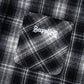 Cross Rhinestone Flannel Check Shirt