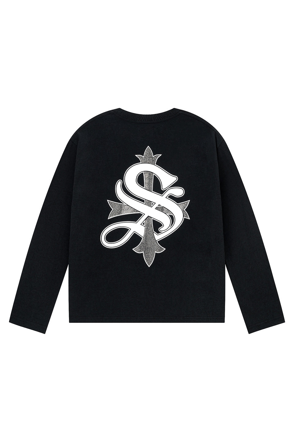 Cross Rhinestone Long Sleeve Tee