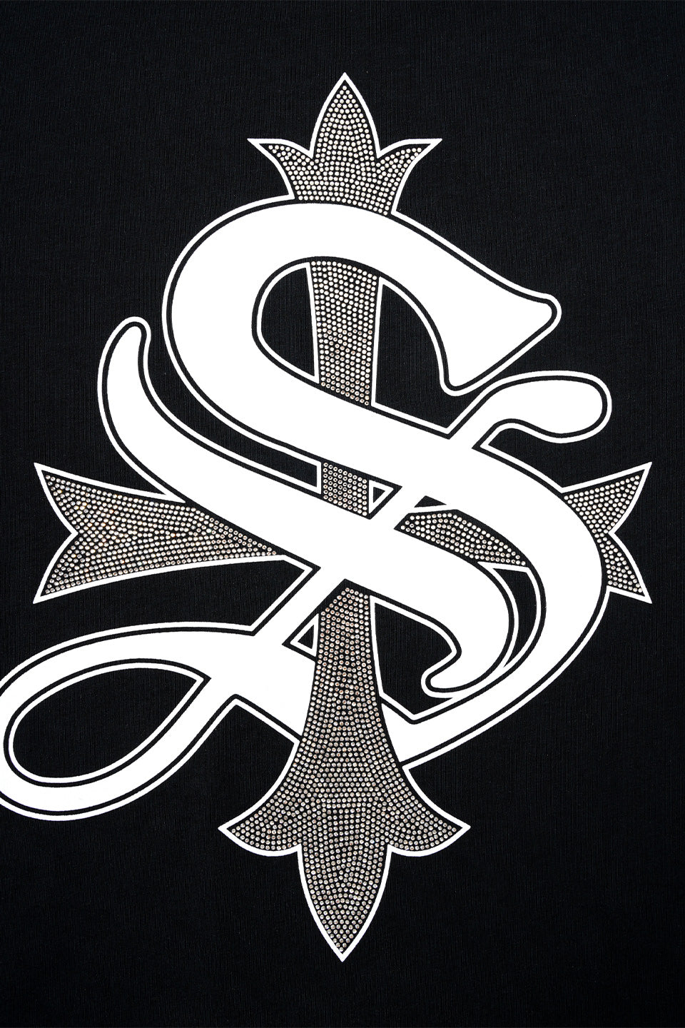 Cross Rhinestone Long Sleeve Tee