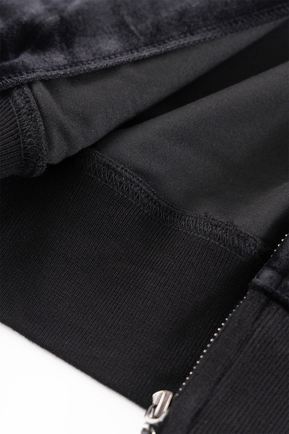 【一部予約商品】Cross Rhinestone Velour Zip Hoodie【10月中旬お届け】