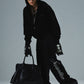 【一部予約商品】Cross Rhinestone Velour Zip Hoodie【10月中旬お届け】