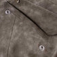 Cross Switching Faux Leather Blouson