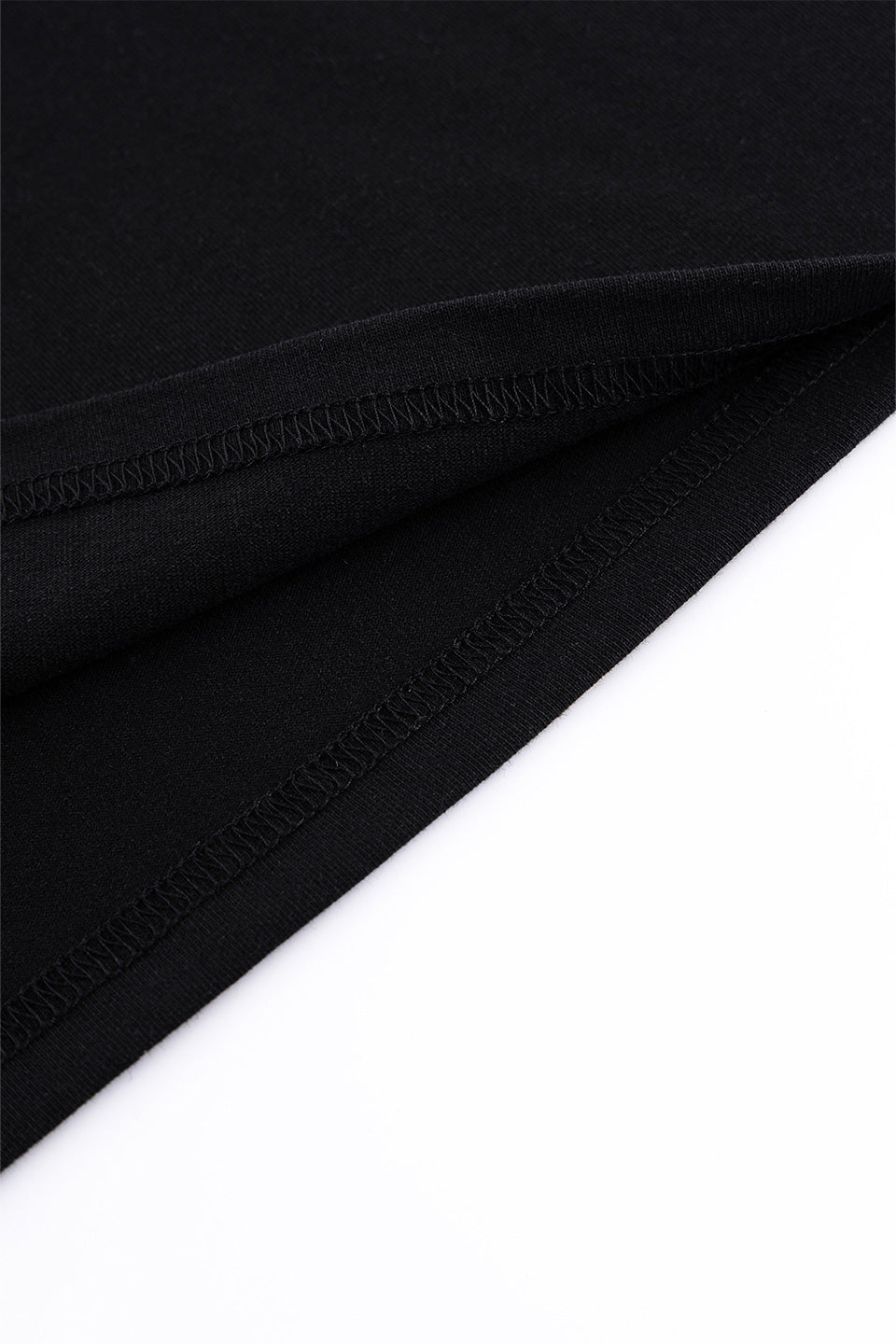 Cross Tee Black & Crystal (Slim Silhouette)