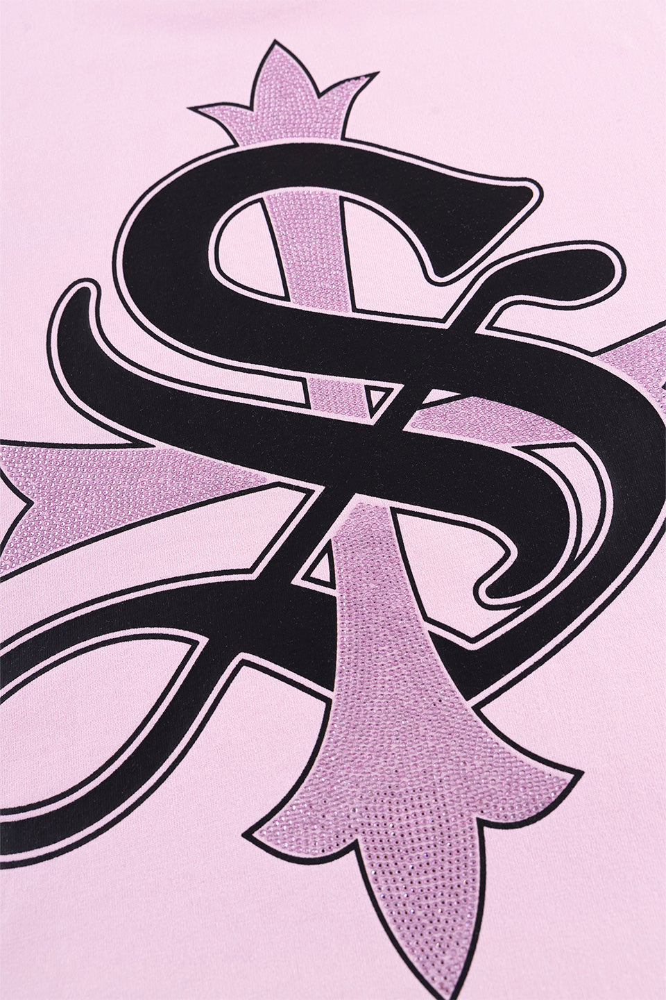 Cross Tee Pink & Black (Slim Silhouette)