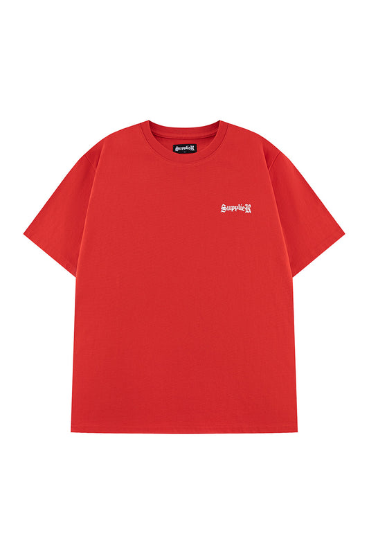 Cross Tee Red & Black (Slim Silhouette)