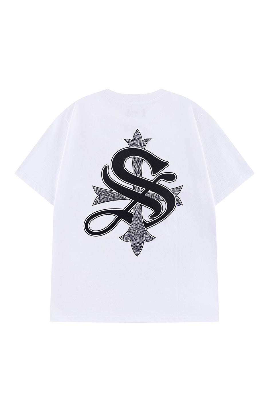 Cross Tee White & Black (Slim Silhouette)