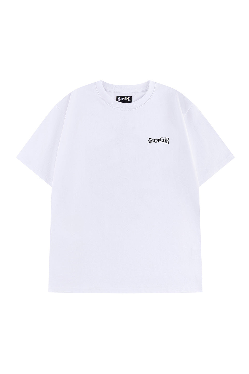 Cross Tee White & Black (Slim Silhouette)