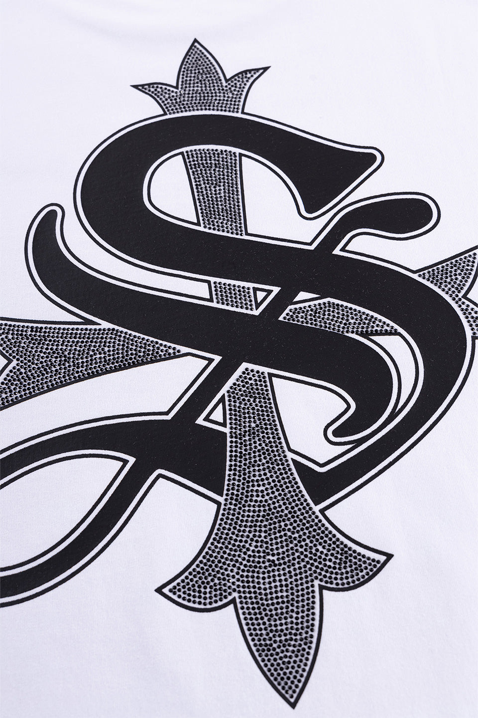 Cross Tee White & Black (Slim Silhouette)