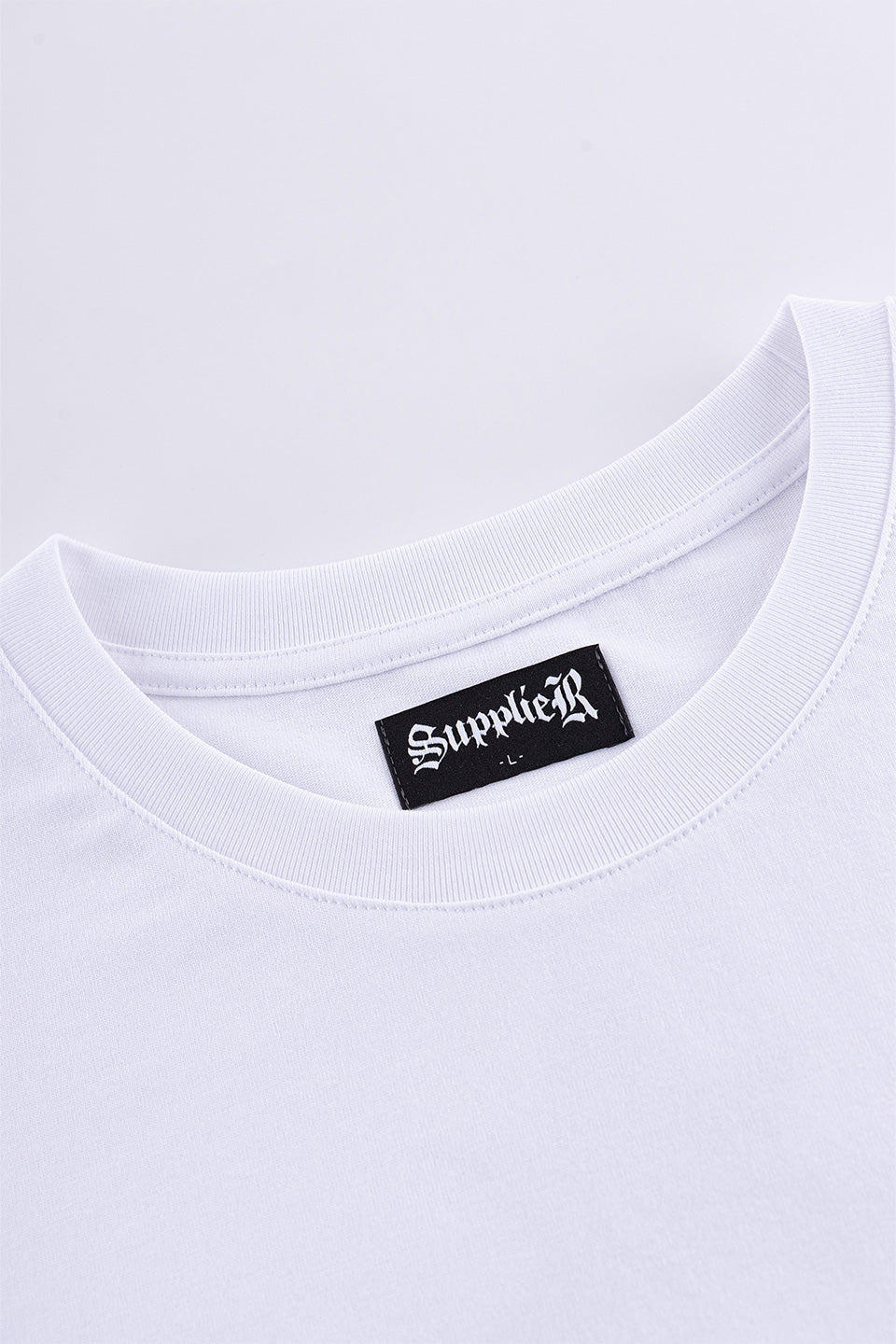 Cross Tee White & Blue (Slim Silhouette)