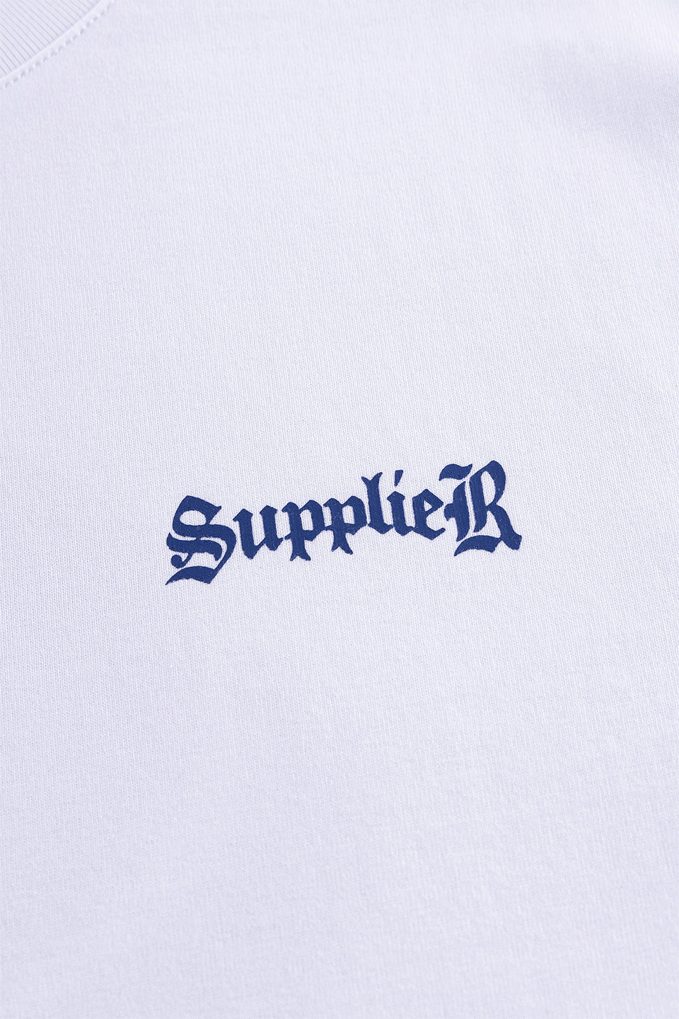 Cross Tee White & Blue (Slim Silhouette)