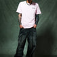 Cross Tee Pink & Black (Slim Silhouette)
