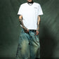 Cross Tee White & Black (Slim Silhouette)